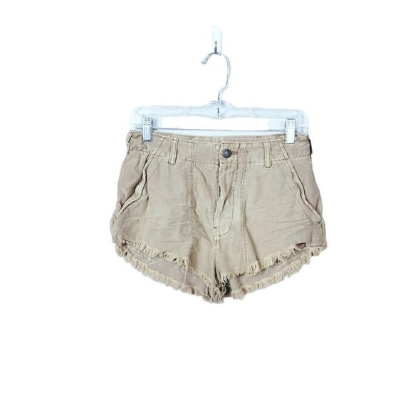 NWT Free People Cutoff Jean Shorts. Tan 4#012 - Picture 2 of 16